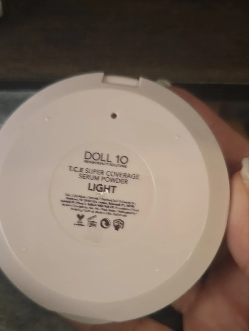 Doll 10 T.C.E. Super Coverage Serum Powder Compact In Light